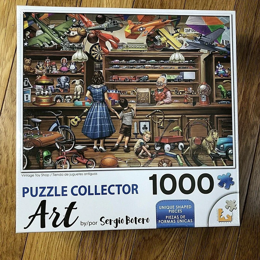 Vintage‎ Toy Shop 1000 Piece Puzzle Collector Art By Sergio Botero NEW Sealed